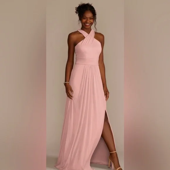 bateau neck bridesmaid dress Boho Lace Boat Neck Sweep Train Chiffon Bridal Dress
